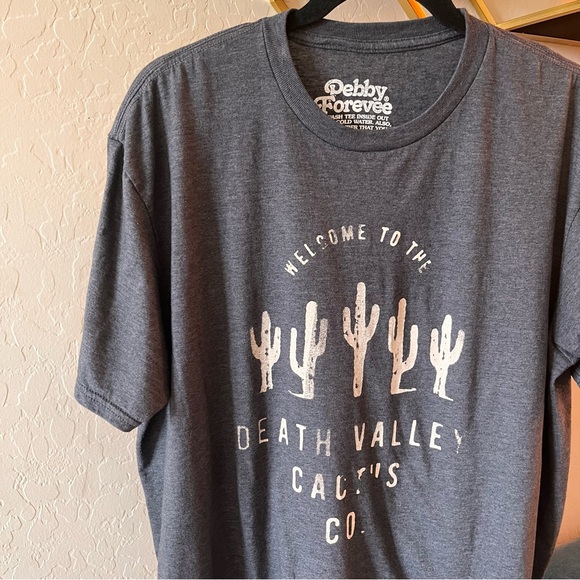 Penny Forevee Death Valley Cactus Co Gray Graphic Tee Shirt XL - Picture 3 of 4